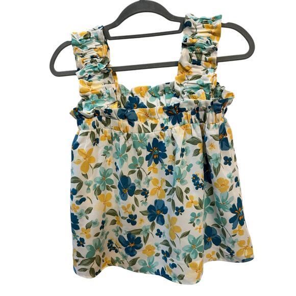 Blu Pepper‎ Women's Floral Print Sleeveless Tank Top Size S Multicolor - Picture 2 of 7